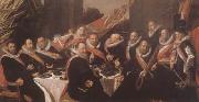 Frans Hals Banquet of the Officers of the St George Civic Guard in Haarlem (mk08) USA oil painting reproduction